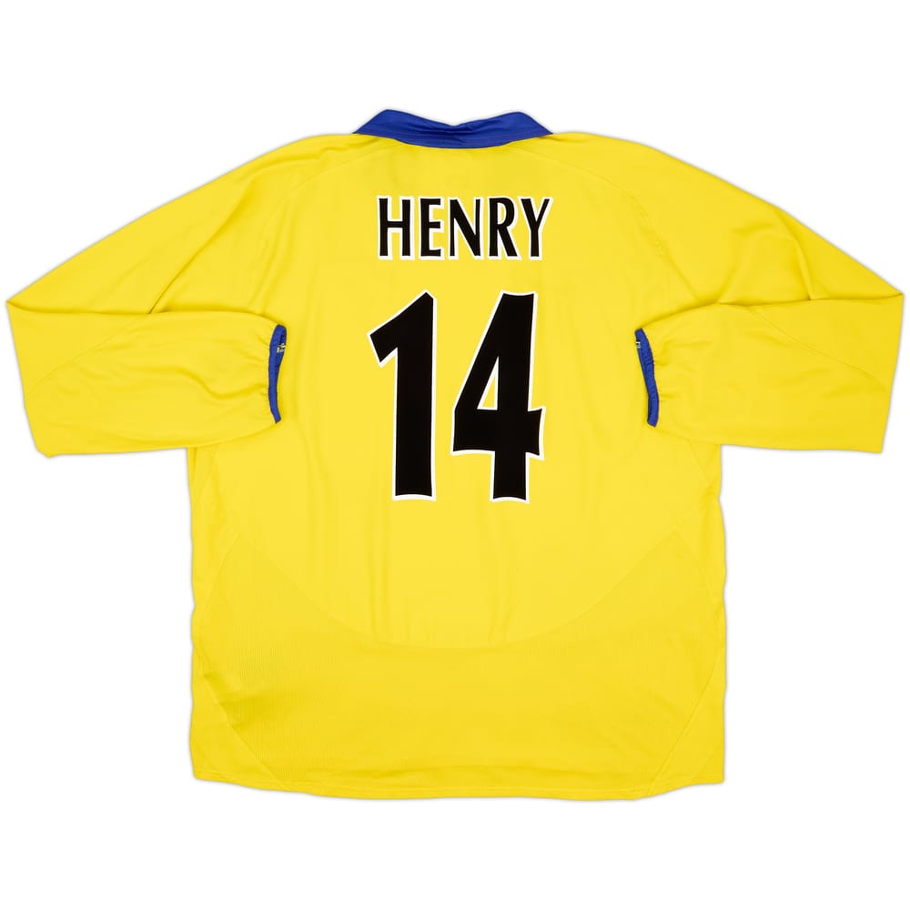 2003-05 Arsenal Away L/S Shirt Henry #14 - 6/10 - (XXL)