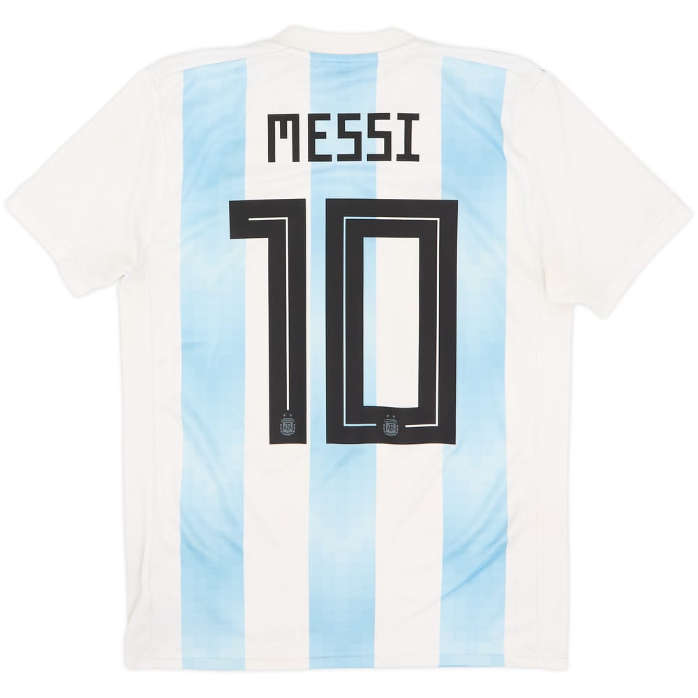 2018-19 Argentina Home Shirt Messi #10 - 6/10 - (S)