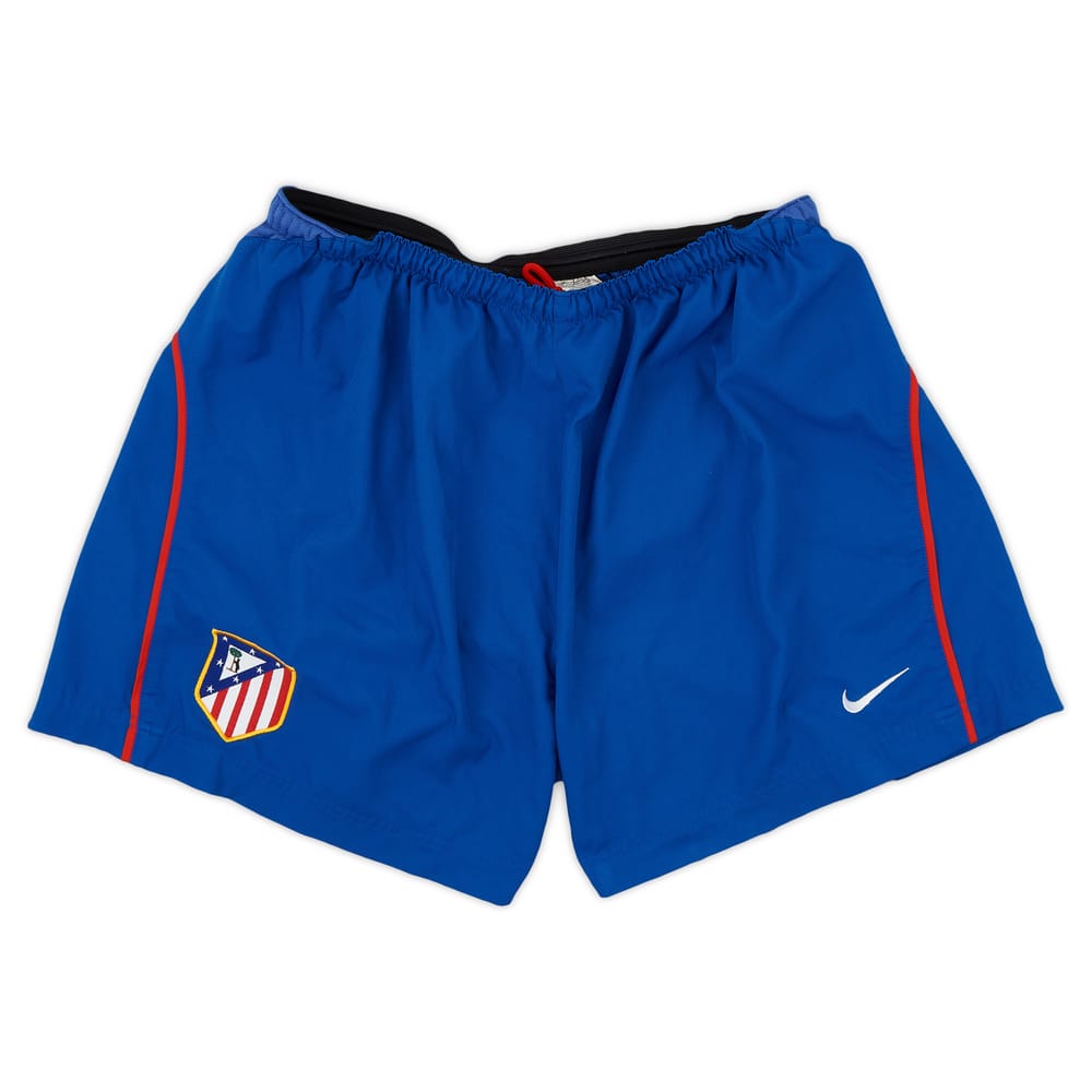 2003-04 Atletico Madrid Home Shorts - 5/10 - (XL)