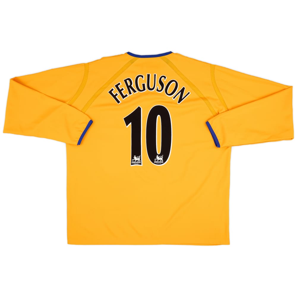 2003-04 Everton Away L/S Shirt Ferguson #10 - 9/10 - (XXL)