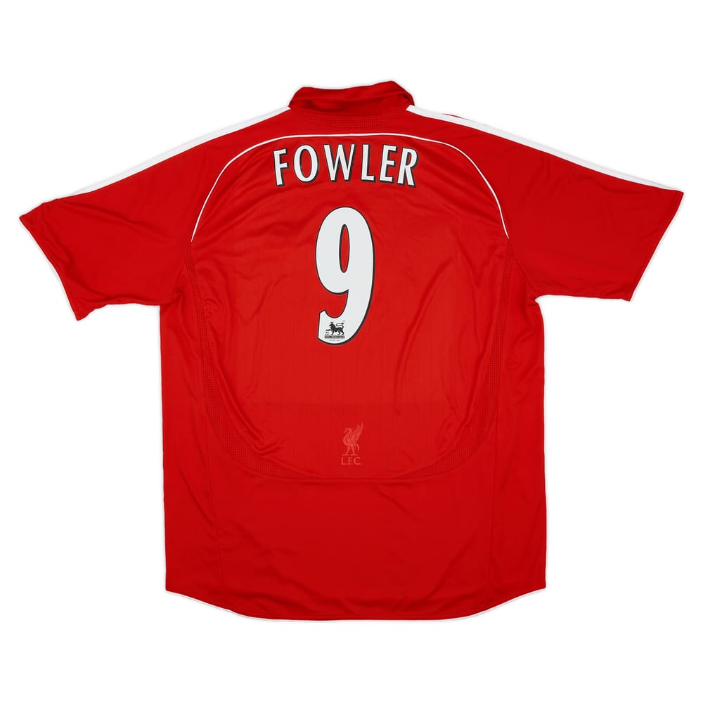 2006-08 Liverpool Home Shirt Fowler #9 - 6/10 - (XXL)