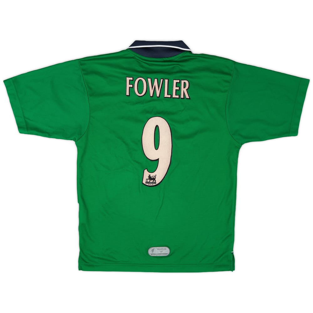 1999-01 Liverpool Away Shirt Fowler #9 - 7/10 - (S)