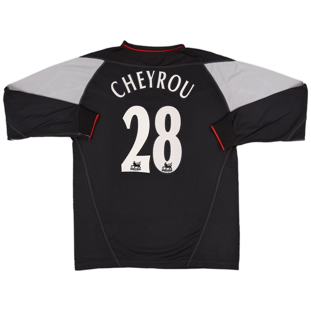 2002-04 Liverpool Away L/S Shirt Cheyrou #28 - 8/10 - (M)
