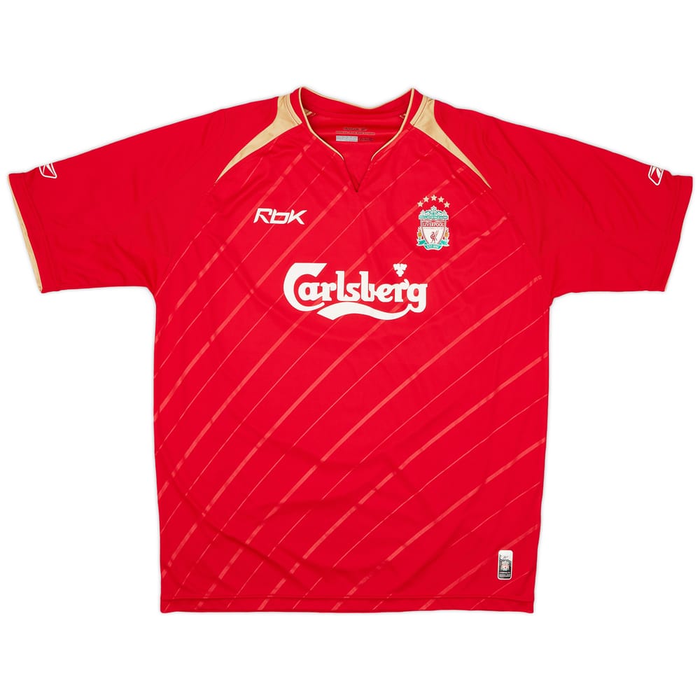 2005-06 Liverpool CL Home Shirt - 8/10 - (L)