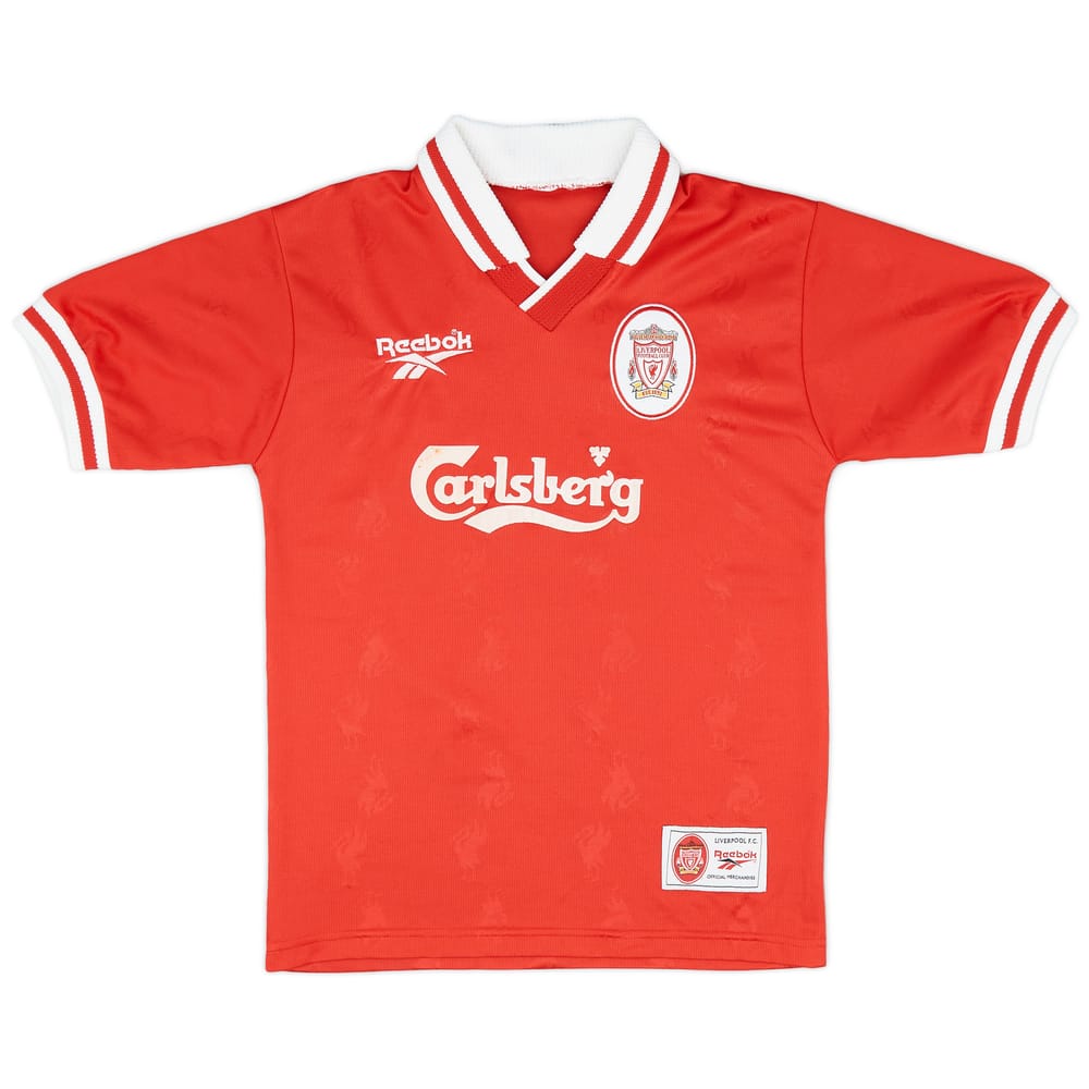 1996-98 Liverpool Home Shirt - 7/10 - (Y)