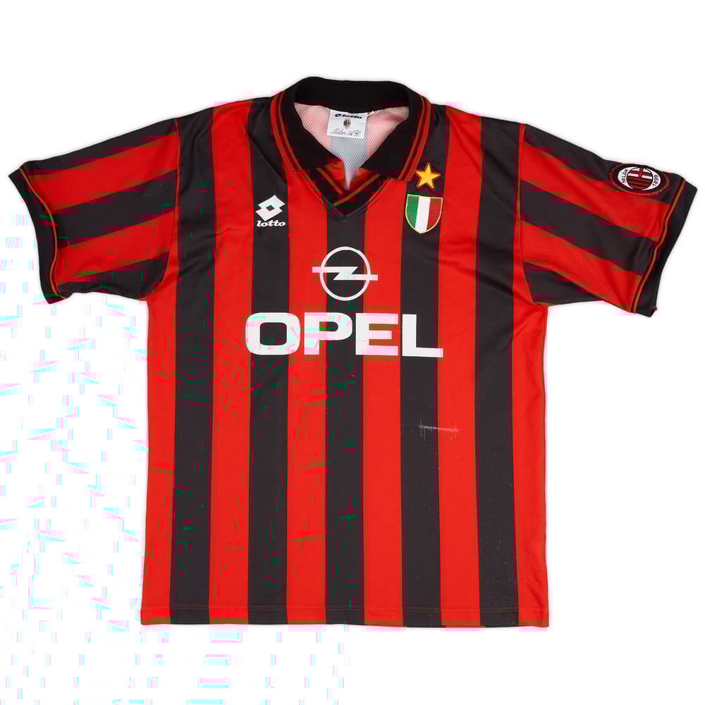 1996-97 AC Milan Home Shirt - 7/10 - (L)