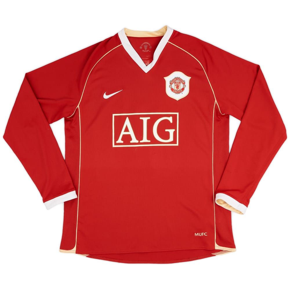2006-07 Manchester United Home Shirt #8 - 7/10 - (M)