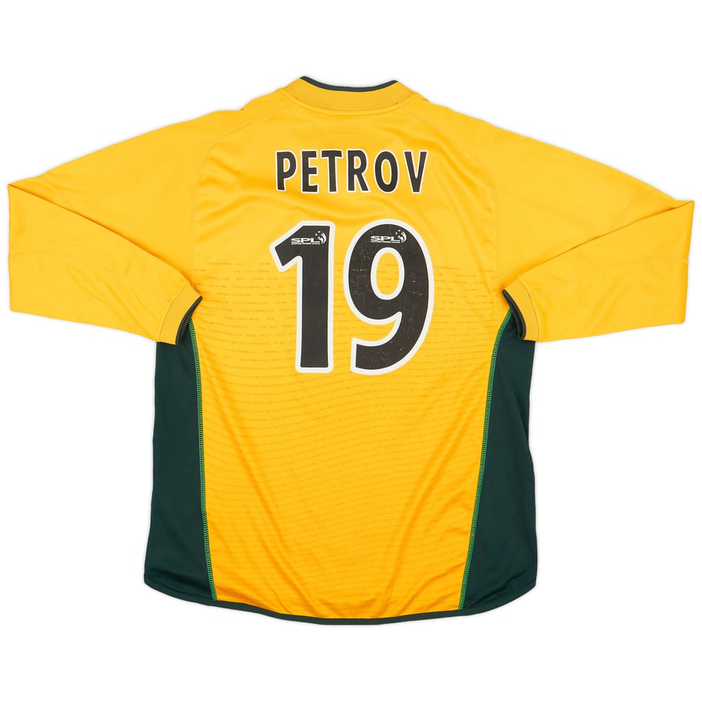 2002-03 Celtic Away L/S Shirt Petrov #19 - 6/10 - (L)