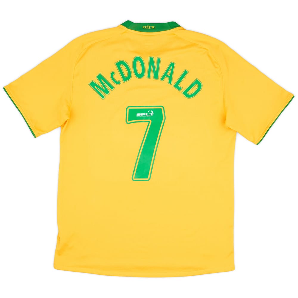 2008-09 Celtic Away Shirt McDonald #7 - 5/10 - (M)