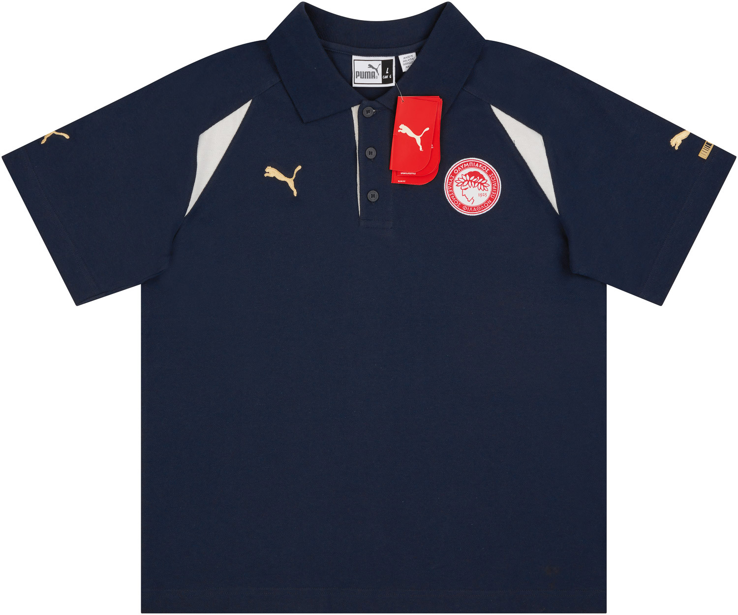 2006-07 Olympiakos Puma Training Polo T-Shirt - NEW