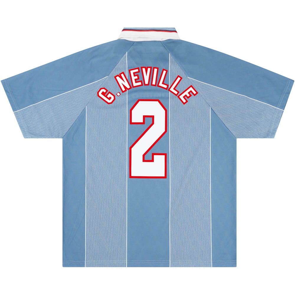 1996-97 England Away Shirt G.Neville #2 - 8/10 - (XL)