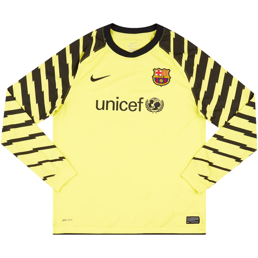 2010-11 Barcelona GK Shirt - 8/10 - (XL.Boys)