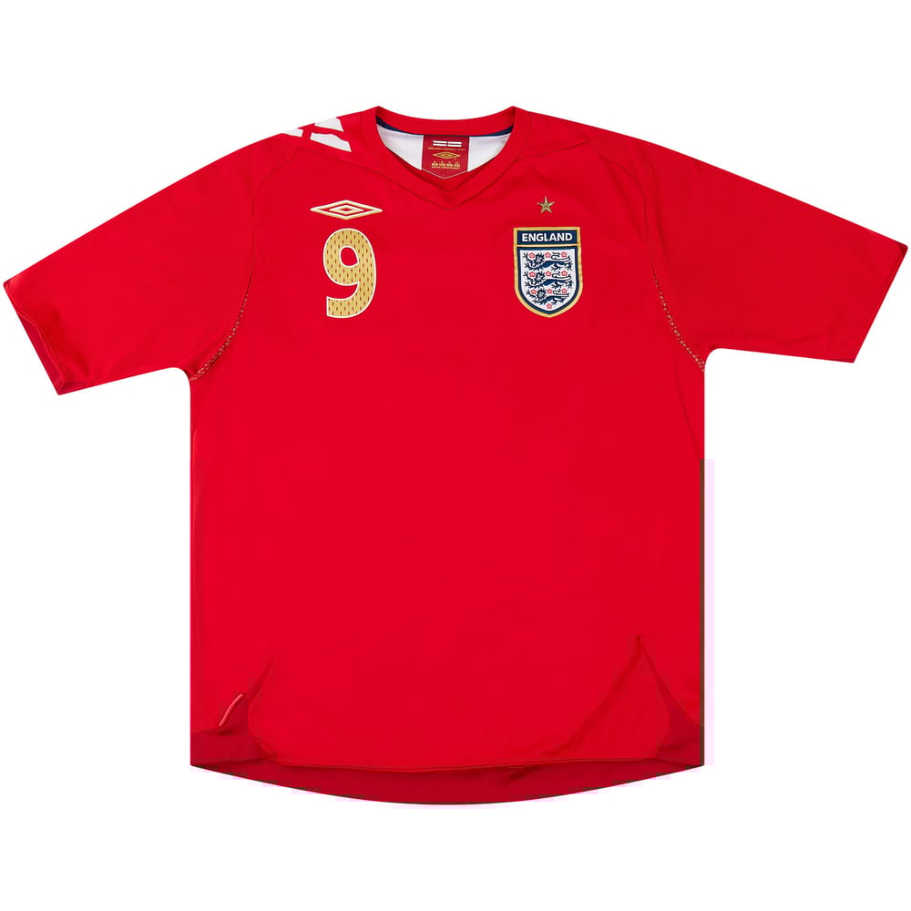 2006-08 England Away Shirt Rooney #9 - 6/10 - (XL)