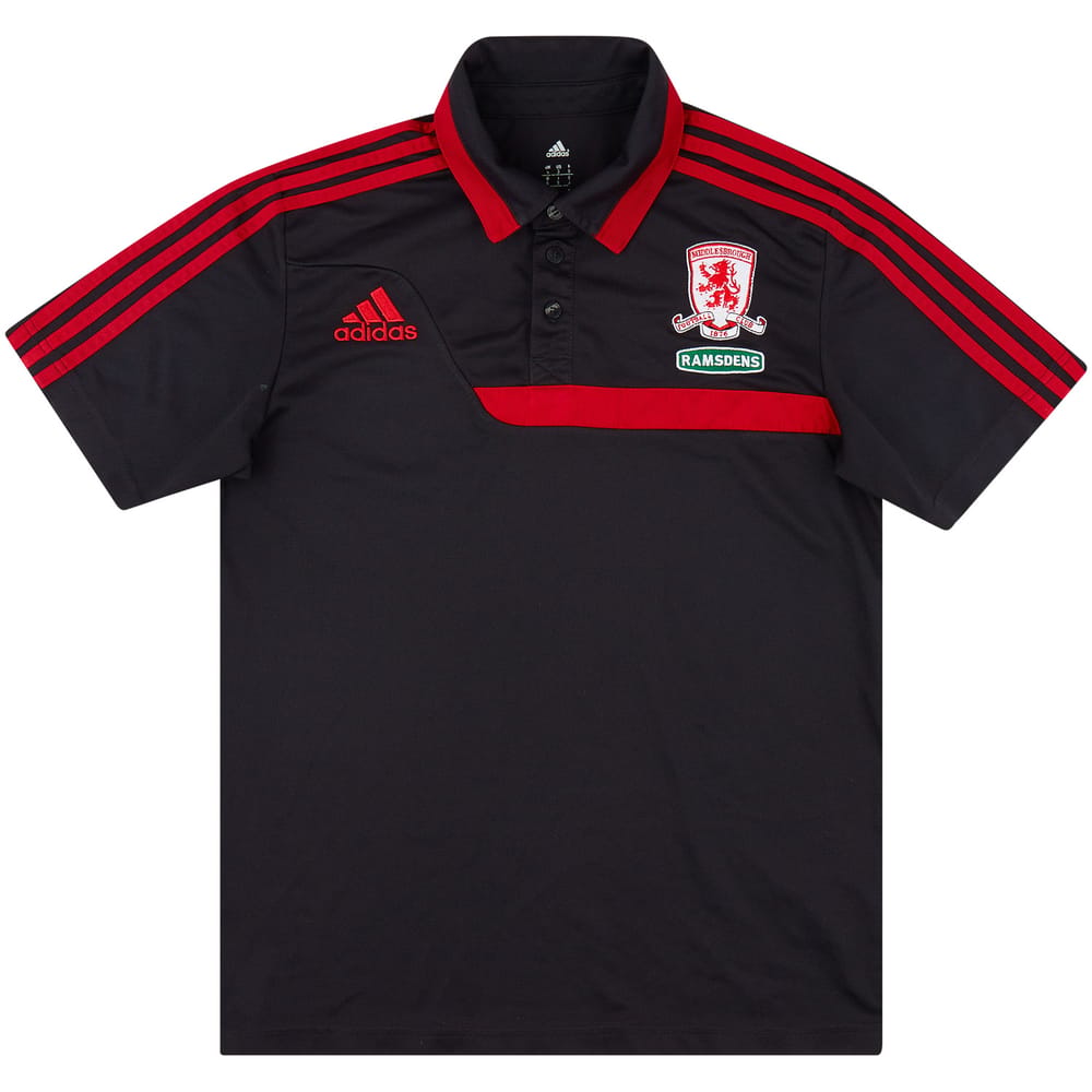 2013-14 Middlesbrough adidas Polo Shirt - 8/10 - (S)
