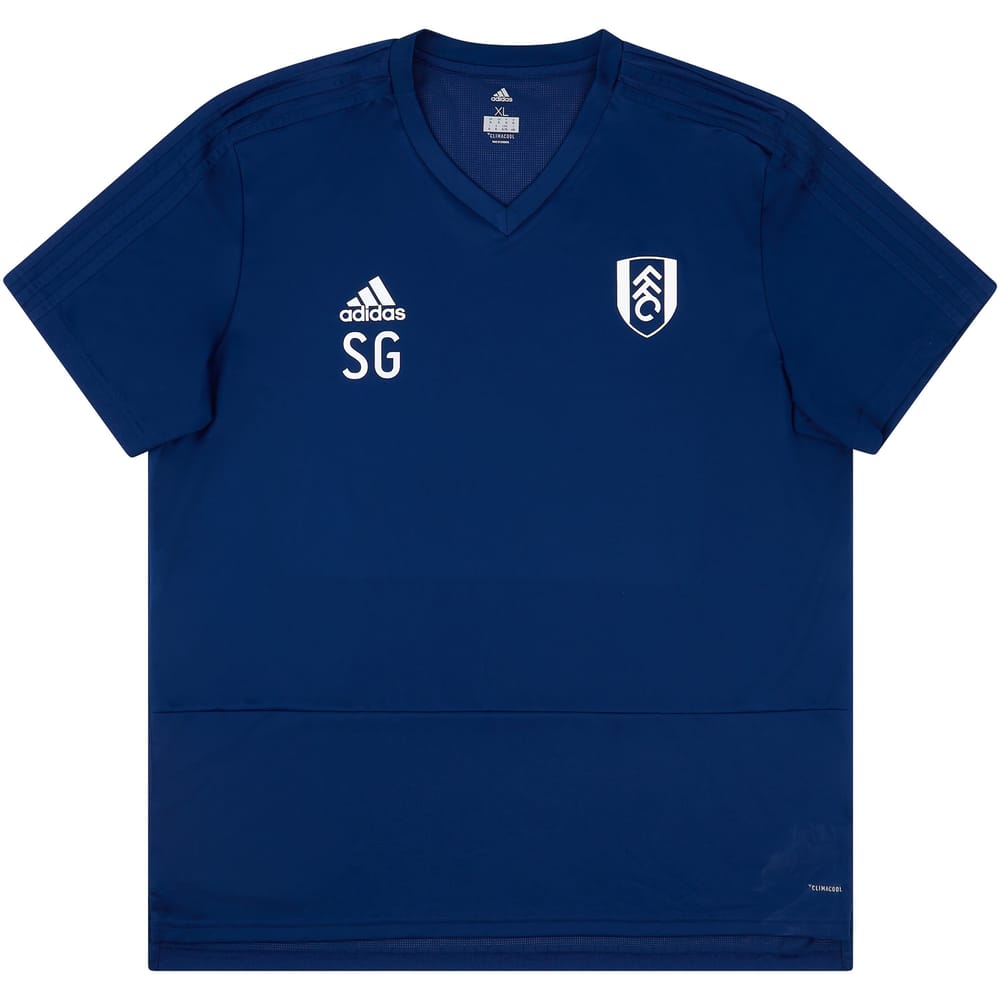 2017-18 Fulham adidas Staff Issue Training Shirt SG - 9/10 - (XL)