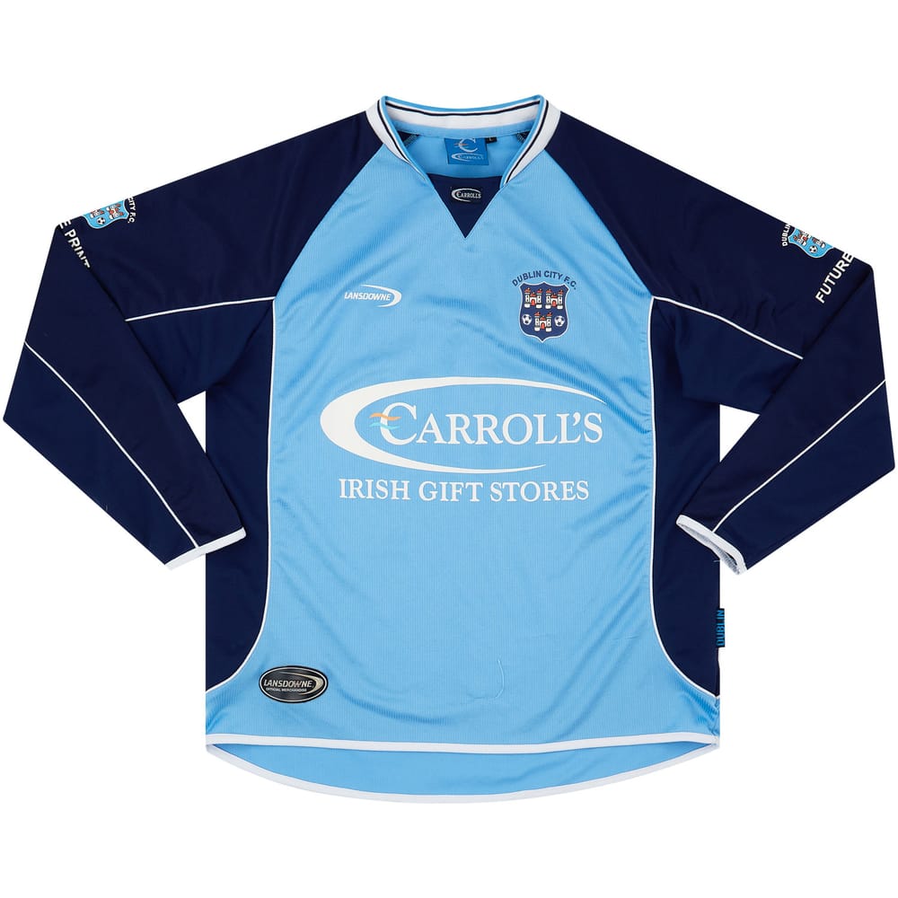 2004-05 Dublin City Home L/S Shirt - 8/10 - (L)