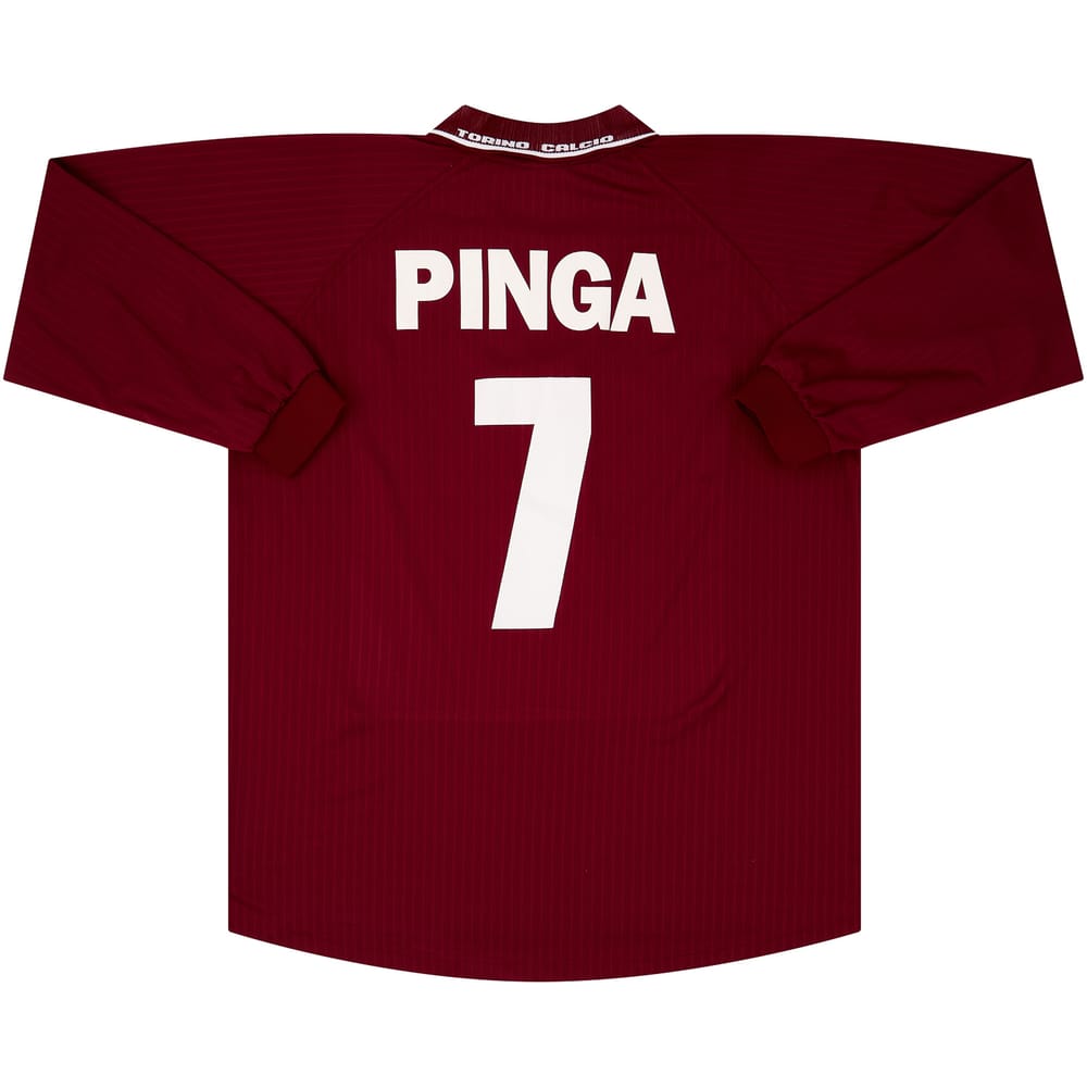 2000-01 Torino Home L/S Shirt Pinga #7 - 9/10 - (XL)