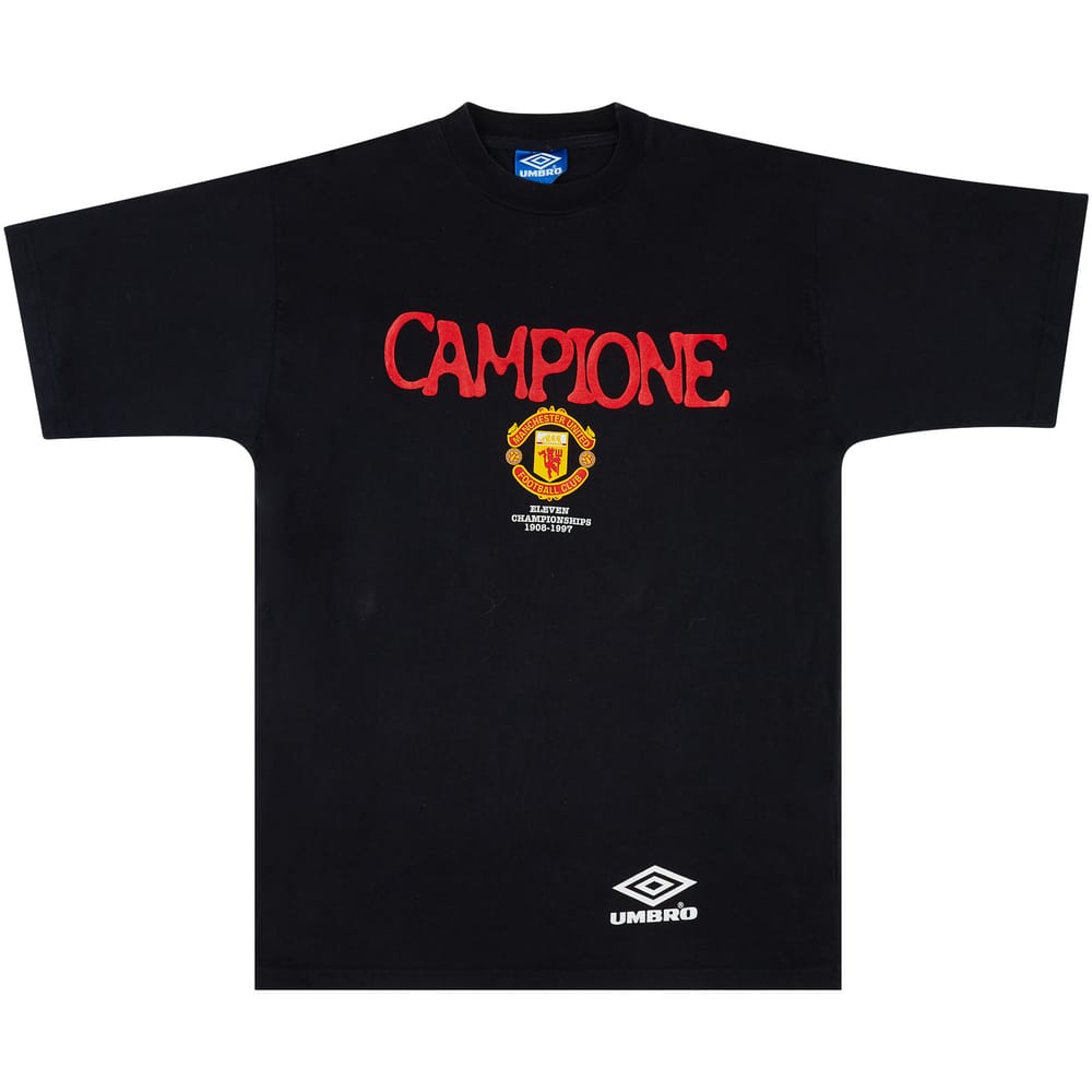 1997-98 Manchester United Umbro 'Campione' Leisure Shirt - 7/10 - (XL)