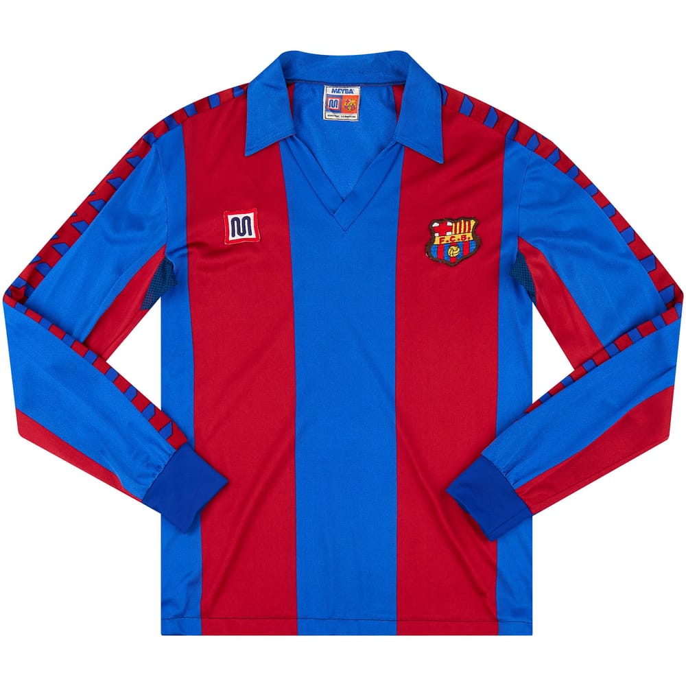 1984-89 Barcelona Home L/S Shirt - 9/10 - (S)