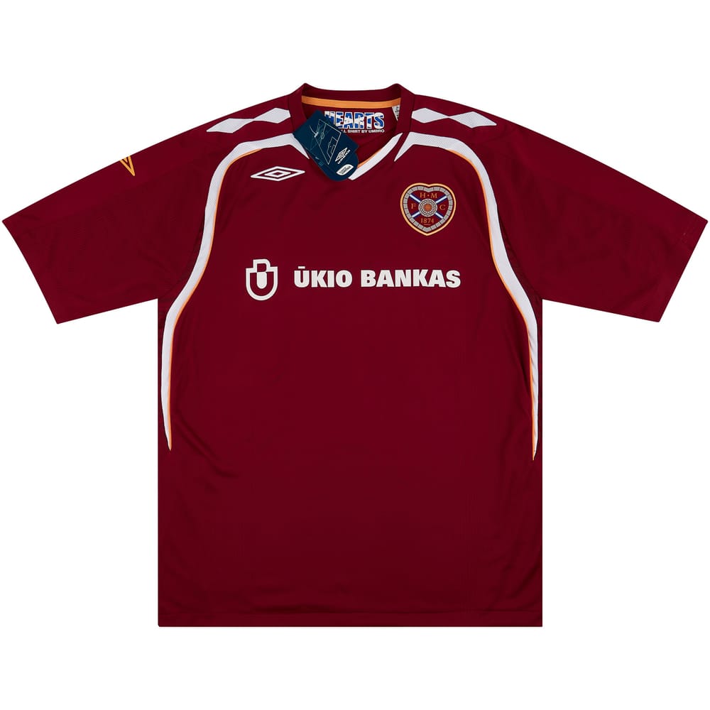 2007-08 Hearts Home Shirt XL