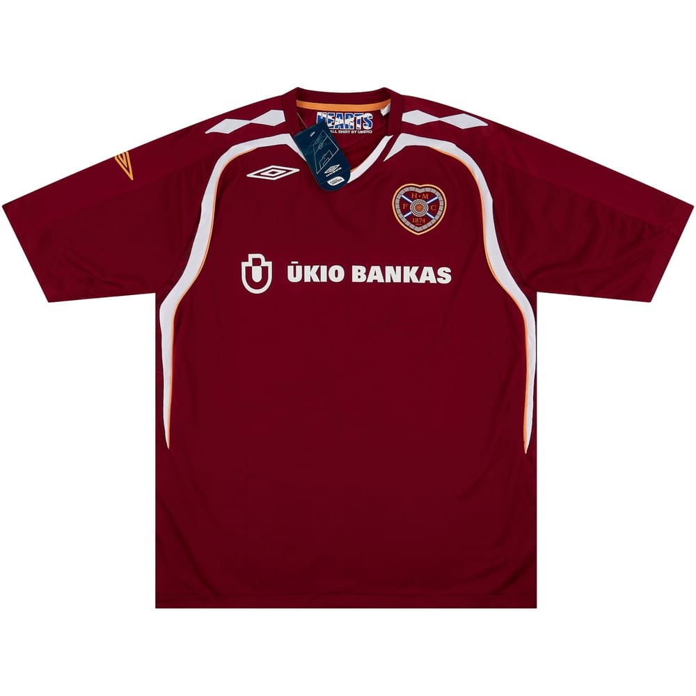 2007-08 Hearts Home Shirt XL