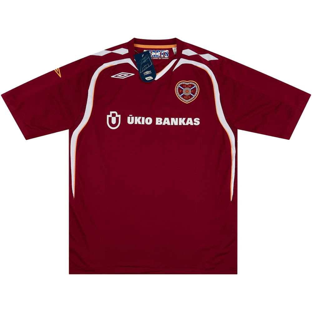 2007-08 Hearts Home Shirt XL