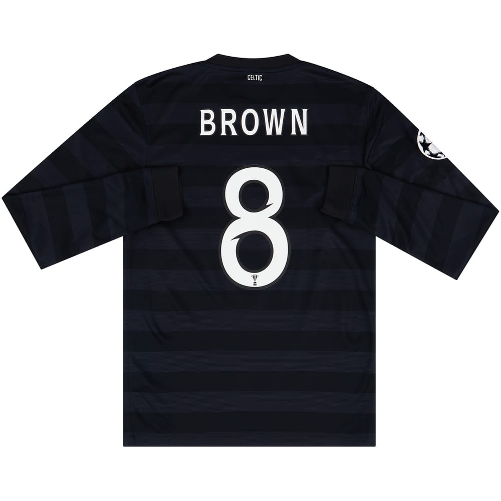 2012-13 Celtic '125th Anniversary' CL Away L/S Shirt Brown #8 (S)