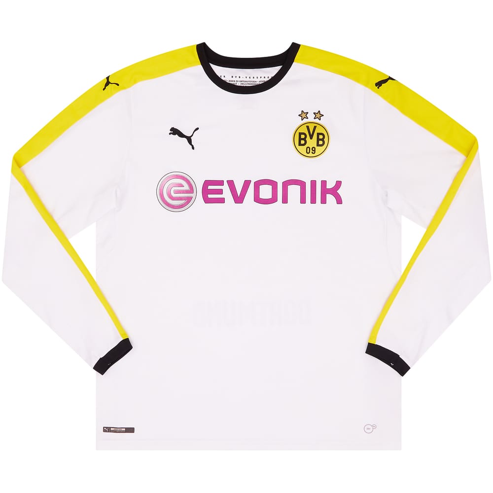 2015-16 Borussia Dortmund Third L/S Shirt - 8/10 - (XL)