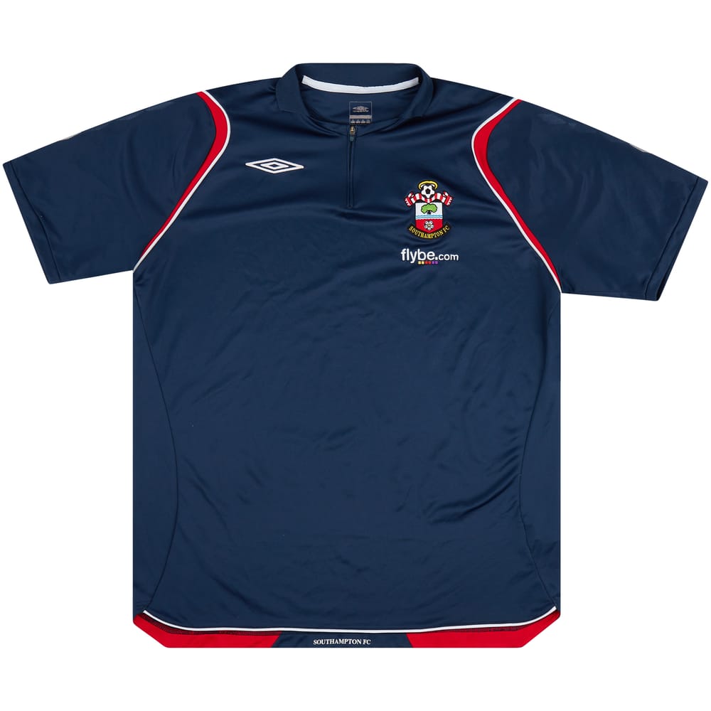2008-10 Southampton Umbro Polo Zip Top - 8/10 - (XL)