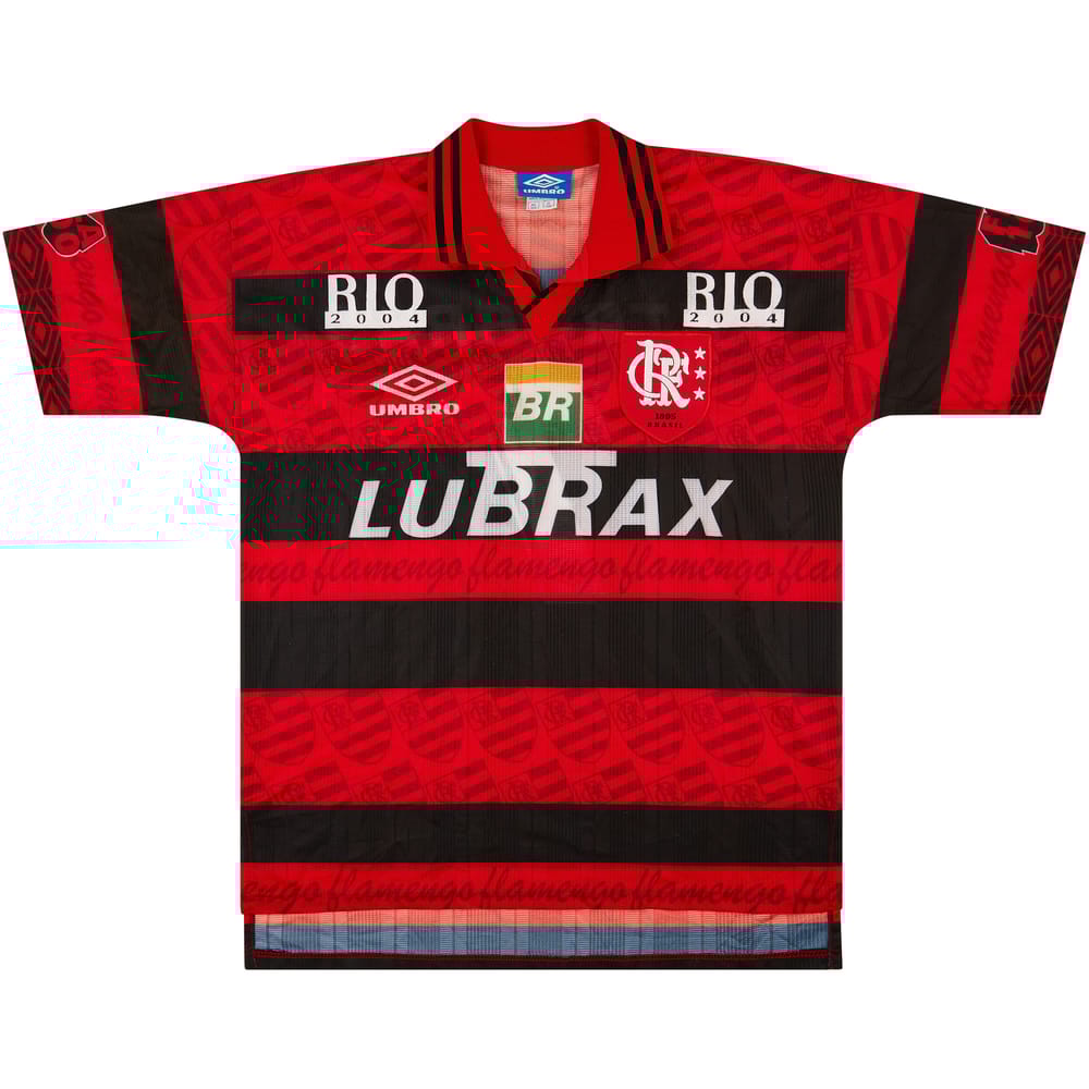 1995-96 Flamengo Centenary Home Shirt #7 - 8/10 - (XL)