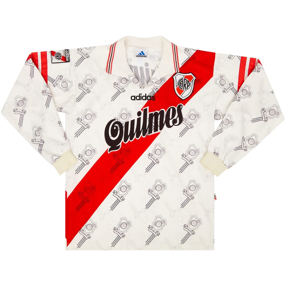 1996-98 River Plate Home L/S Shirt - 8/10 - (XS)