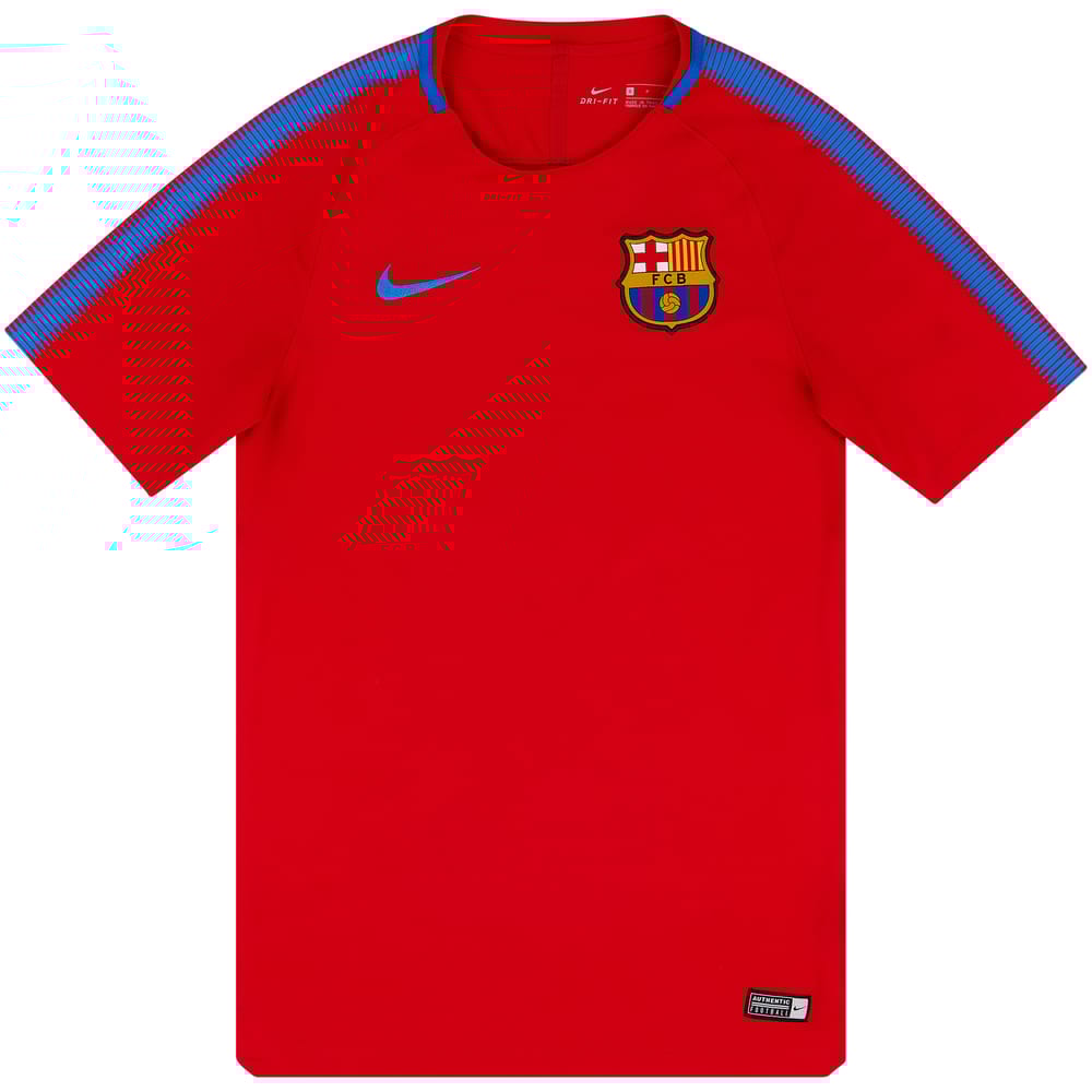 2017-18 Barcelona Nike Training Shirt - 9/10 - (S)