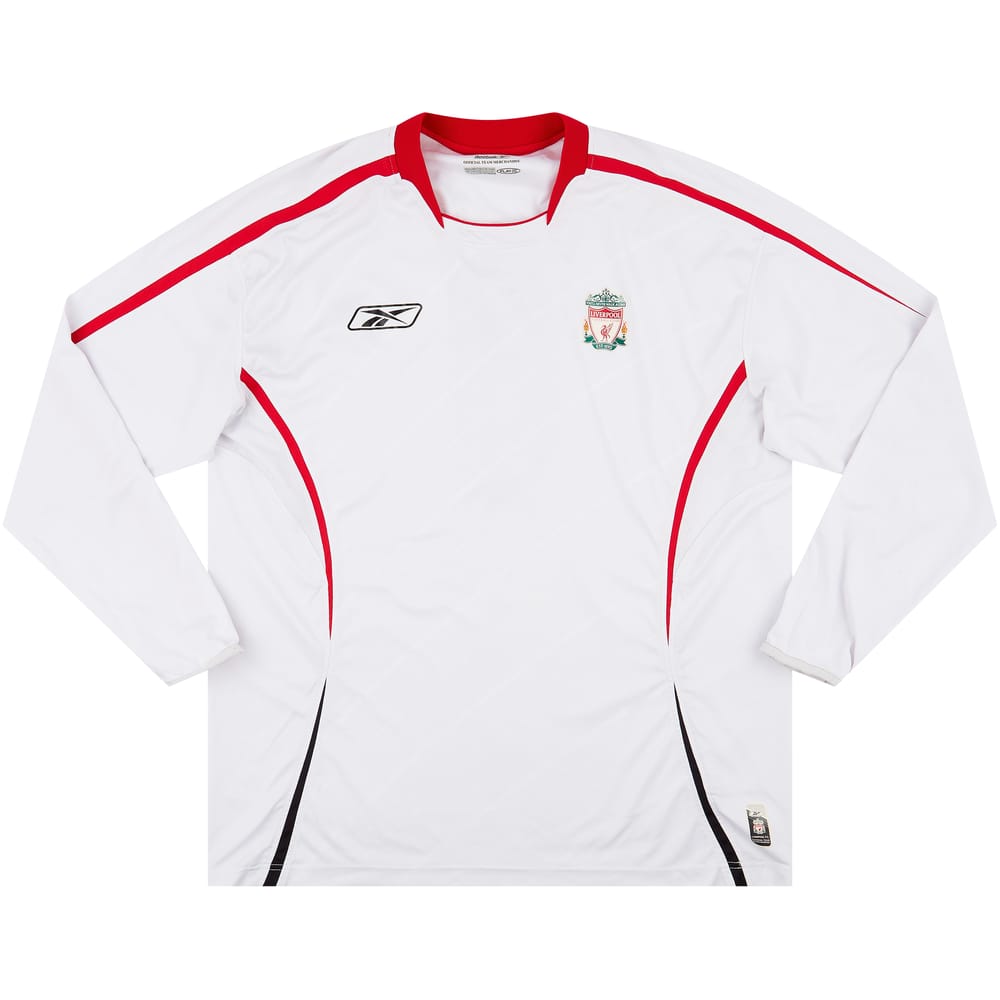 2005-06 Liverpool Youth Match Issue Away L/S Shirt #8