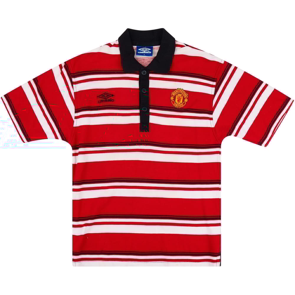 1998-99 Manchester United Umbro Polo Shirt - 8/10 - (S)