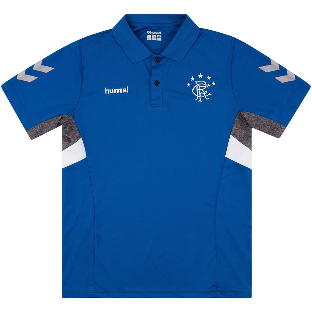 2018-19 Rangers Hummel Training Polo - 9/10 - (S)