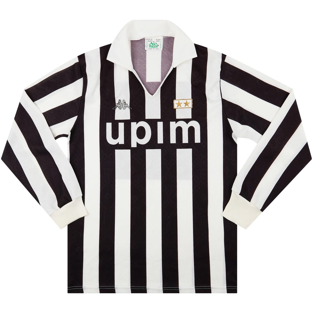 1989-90 Juventus Home L/S Shirt - 7/10 - (L)