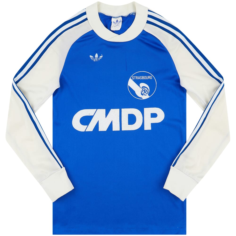 1978-79 Strasbourg Home L/S Shirt - 8/10 - (M.Boys)
