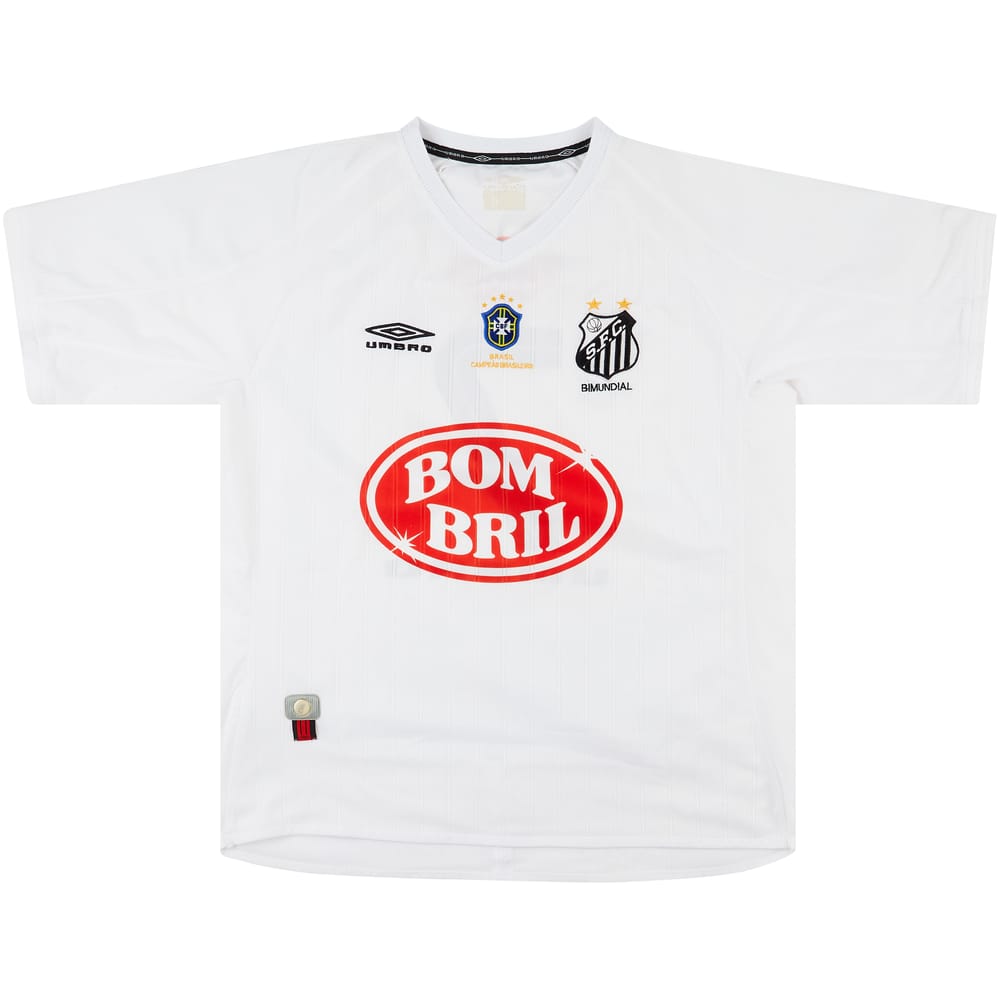 2002 Santos 'Champions' Home Shirt #7 - 8/10 - (XL)