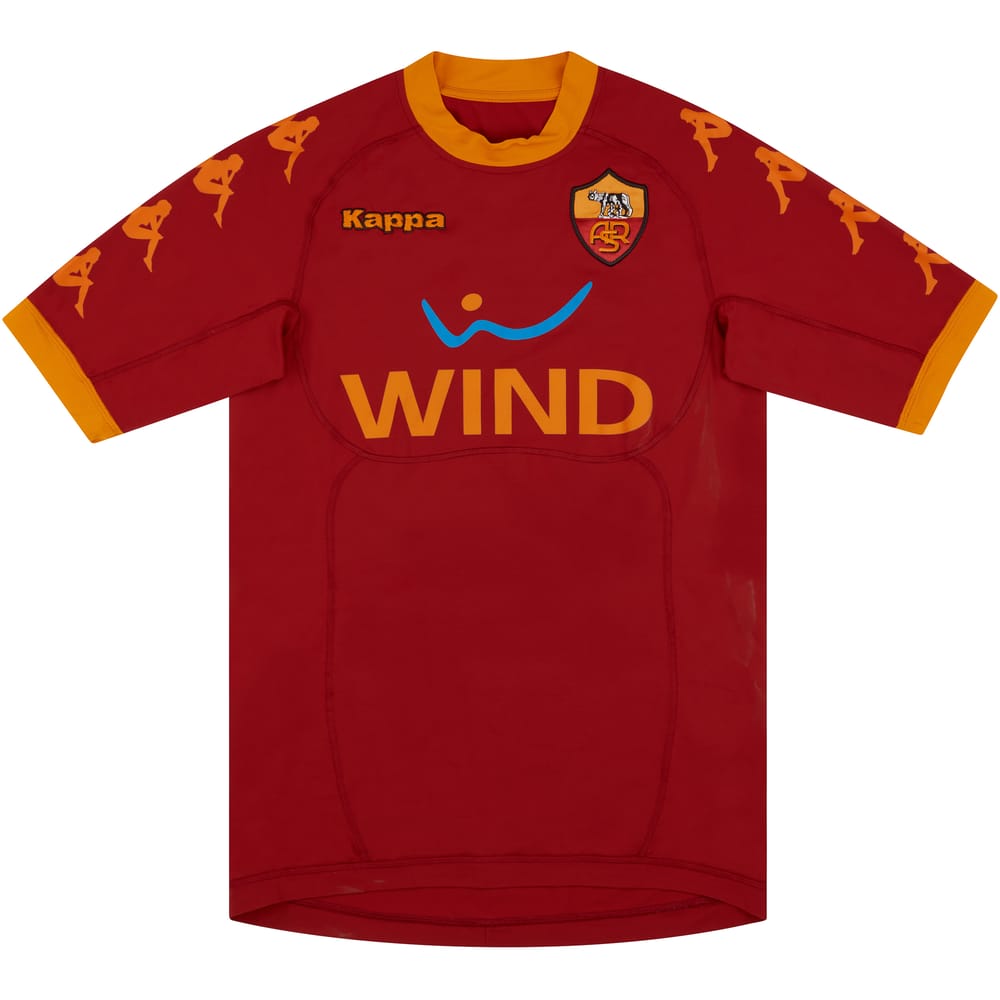 2010-11 Roma Home Shirt #15 - 9/10 - (S)
