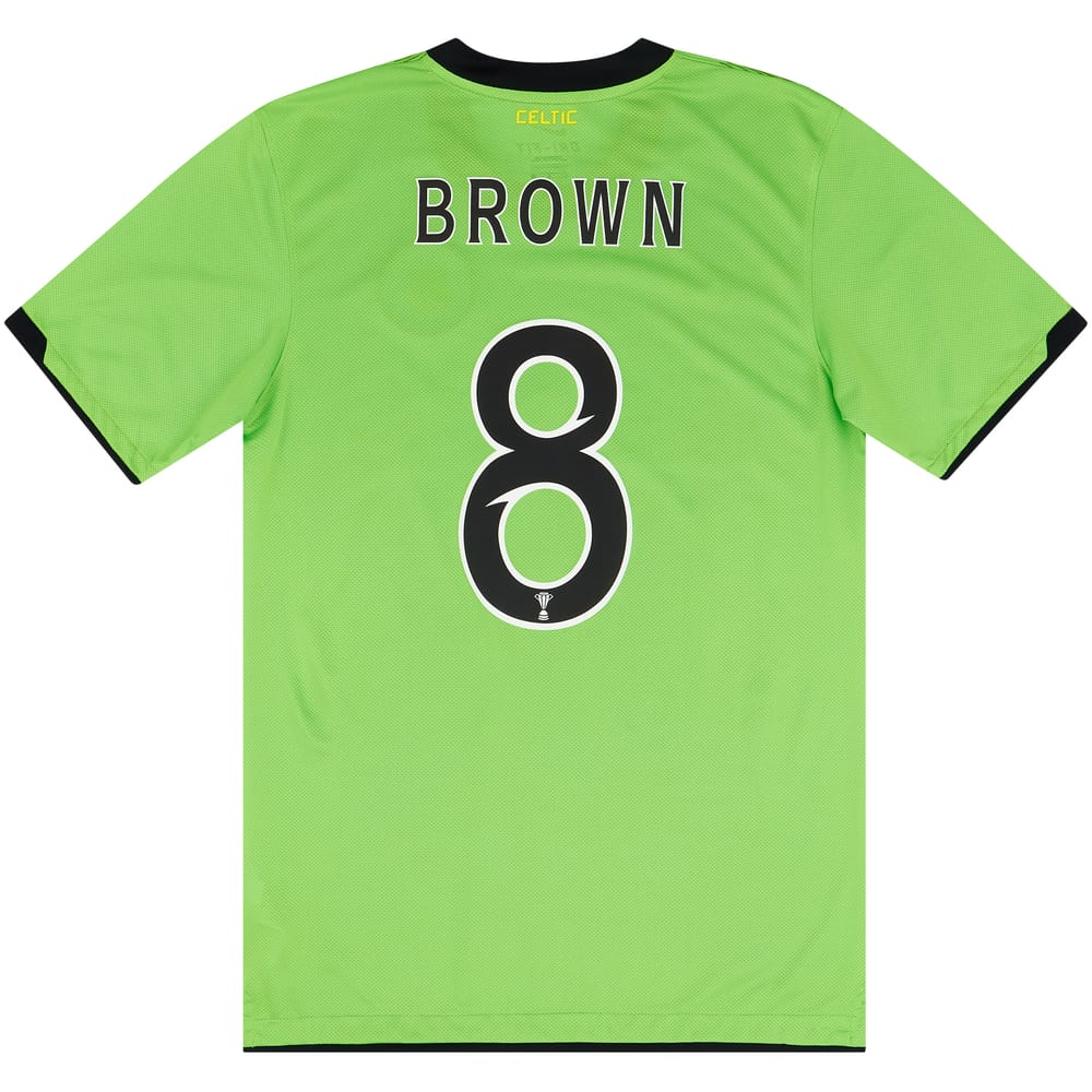 2010-11 Celtic Away Shirt Brown #8 - 8/10 - (S)