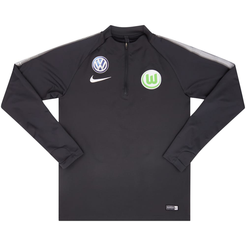 2017-18 Wolfsburg Nike 1/4 Zip Training Top - 8/10 - (S)