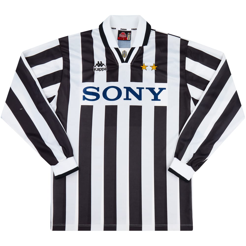 1995-97 Juventus Home L/S Shirt #9 - 7/10 - (XL)