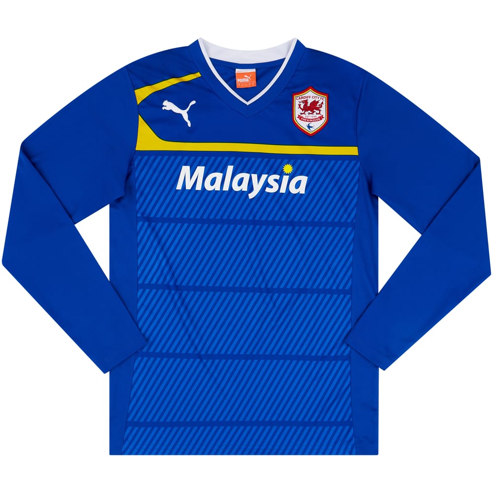 2012-13 Cardiff Away L/S Shirt - 9/10 - (M)