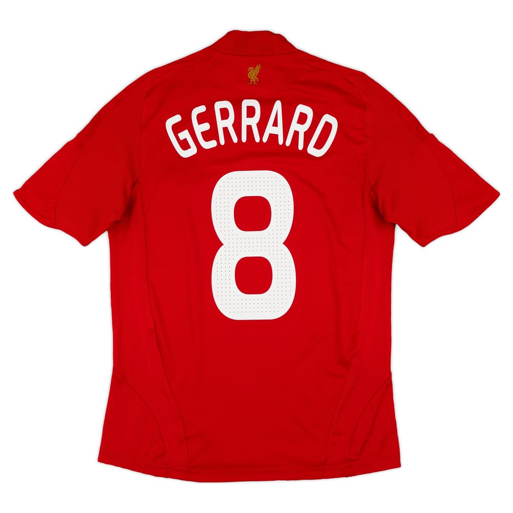 2008-10 Liverpool Home Shirt Gerrard #8 - Excellent 8/10 - (S)