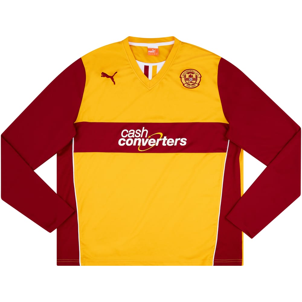 2013-14 Motherwell Home L/S Shirt - 9/10 - (3XL)
