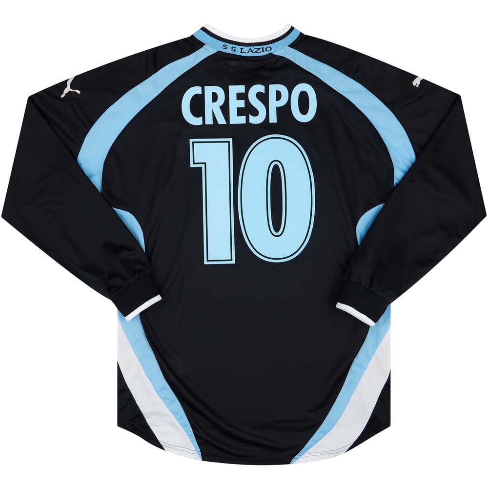 2000-01 Lazio Away L/S Shirt Crespo #10 (XXL)