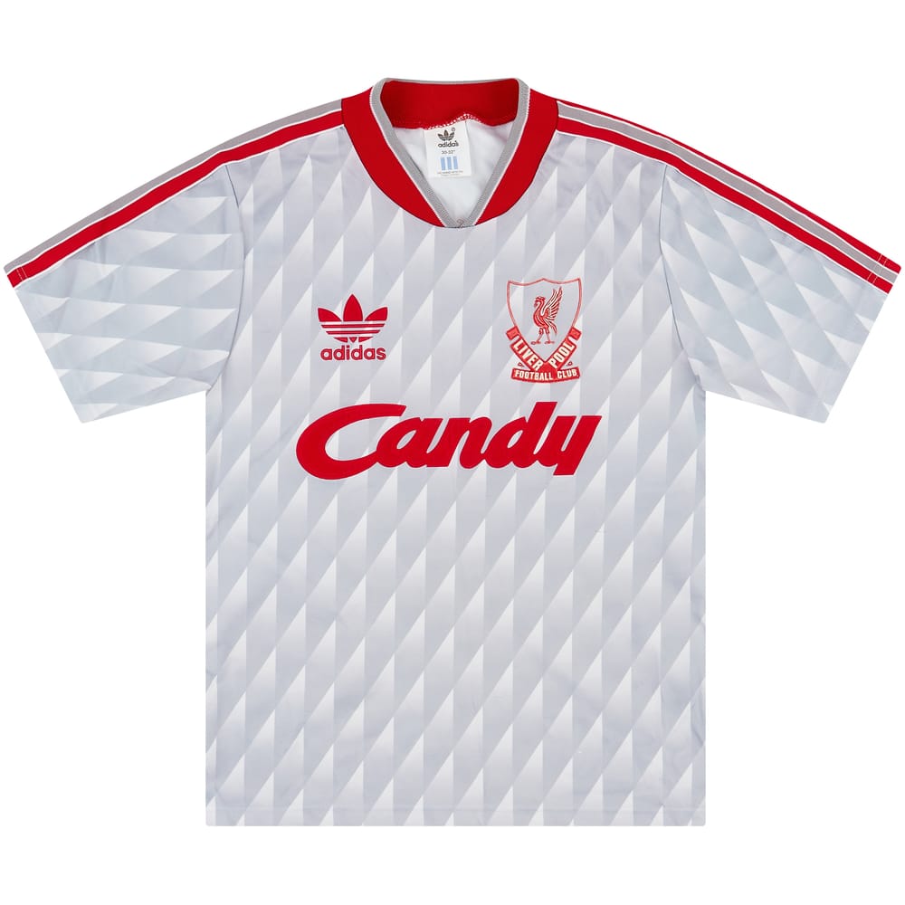 1989-91 Liverpool Away Shirt - 9/10 - (M.Boys)