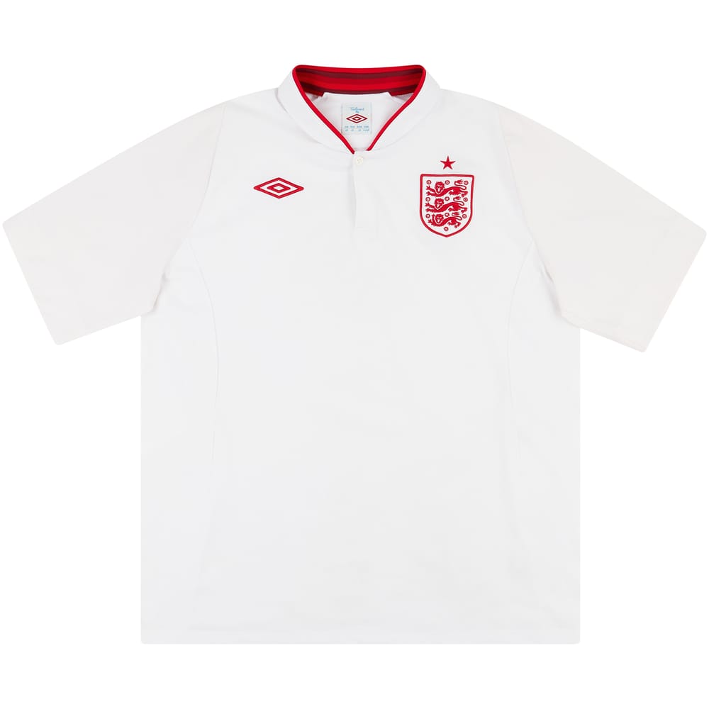 2012-13 England Home Shirt - Excellent 9/10 - (XL)