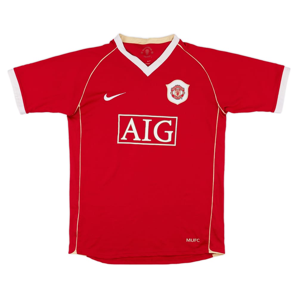 2006-07 Manchester United Home Shirt - 6/10 - (XL.Boys)