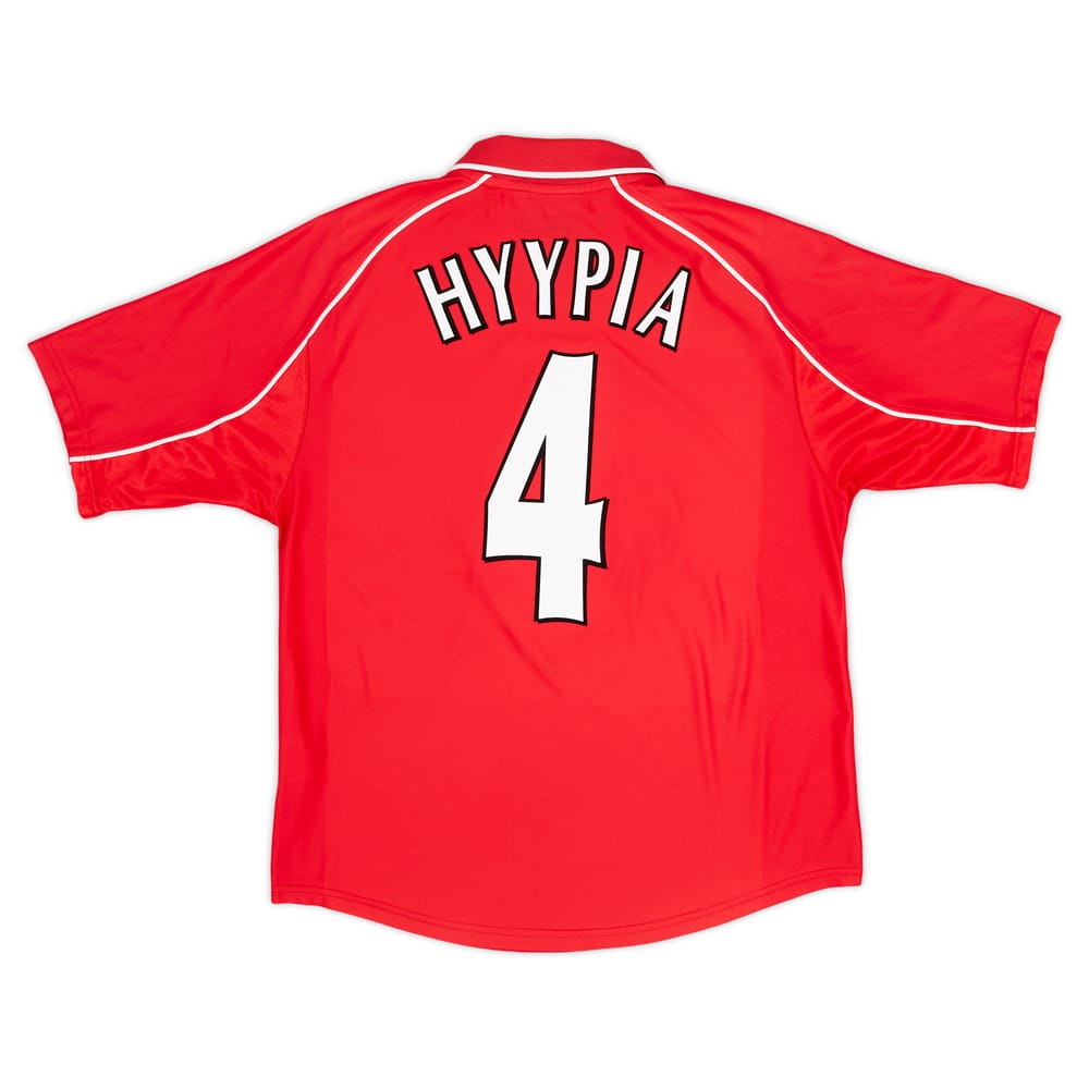 2000-02 Liverpool Home Shirt Hyypia #4 - Excellent 9/10 - (L)
